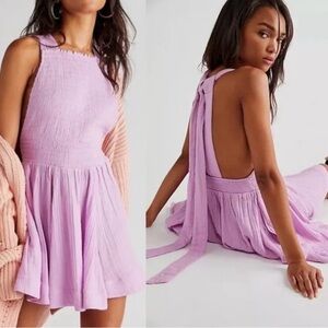 Free People Leonie Lavender Casual Dress size S NWT!